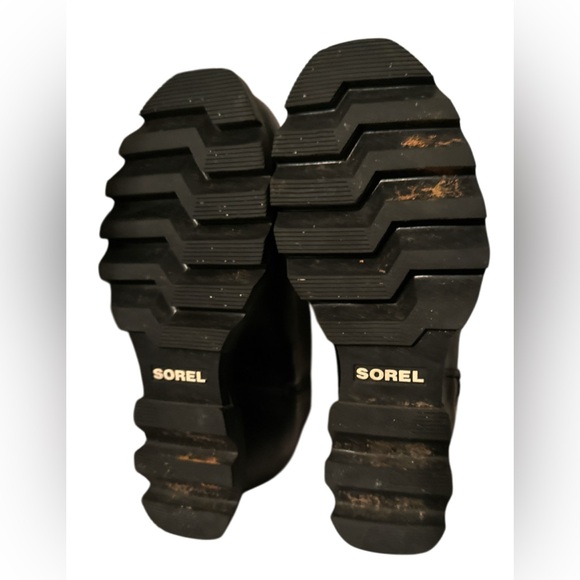 Sorel Joan of Arctic Wedge III Women's 5.5 Zip ankle/Chelsea Boot Black leather - Picture 6 of 9